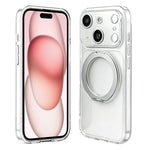 Custodia silicone magnetica con supporto girevole per iPhone 15 P
