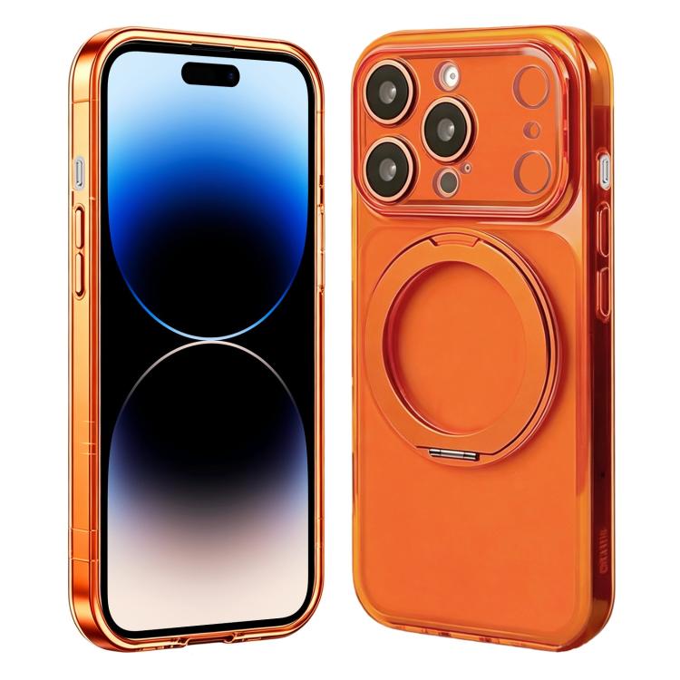 Custodia silicone magnetica con supporto girevole per iPhone 14