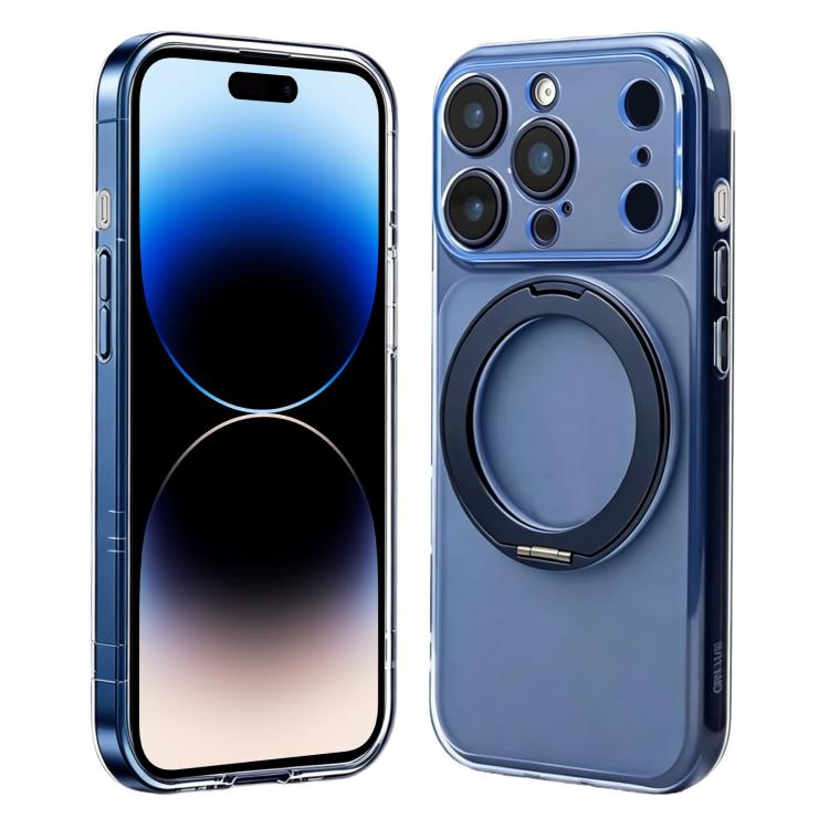 Custodia silicone magnetica con supporto girevole per iPhone 14