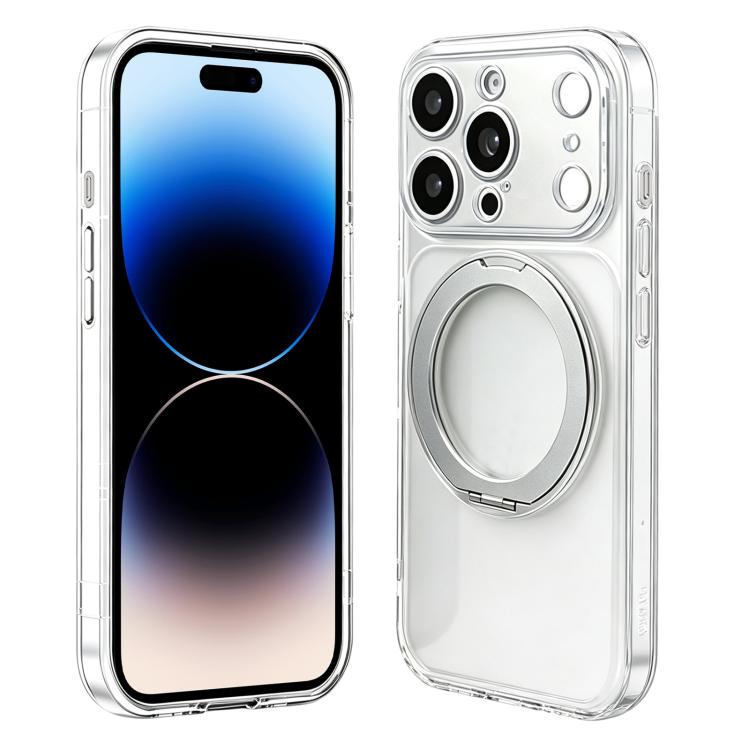 Custodia silicone magnetica con supporto girevole per iPhone 14