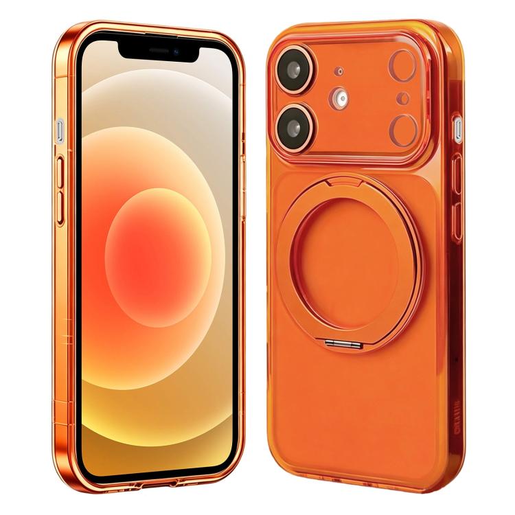 Custodia in silicone con supporto girevole per iPhone 12