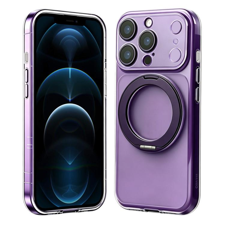 Custodia in silicone con supporto girevole per iPhone 12