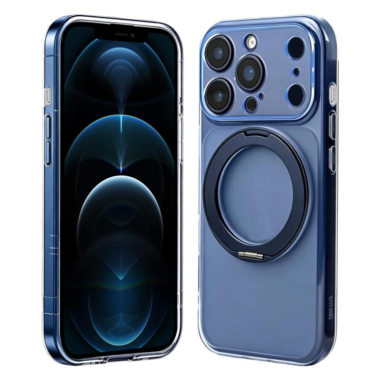 Custodia in silicone con supporto girevole per iPhone 12