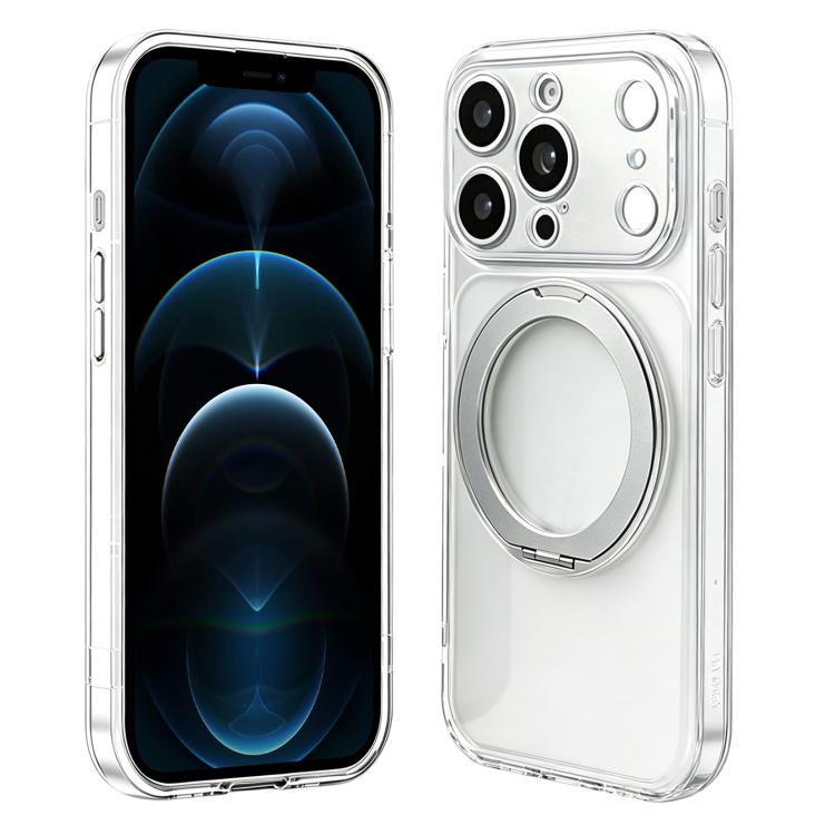 Custodia in silicone con supporto girevole per iPhone 12