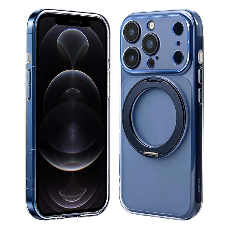 Custodia in silicone con supporto girevole per iPhone 12