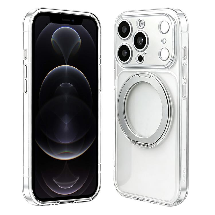 Custodia in silicone con supporto girevole per iPhone 12
