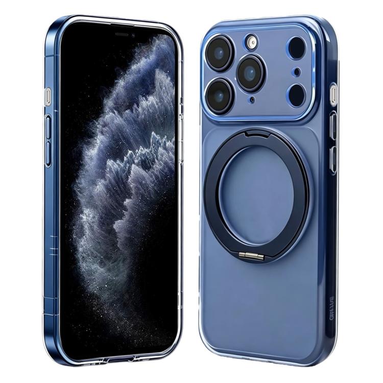 Custodia silicone con supporto girevole per iPhone 11 Pro Max