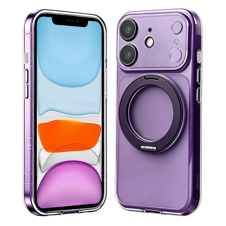 Custodia silicone con supporto girevole per iPhone 11 Pro Max