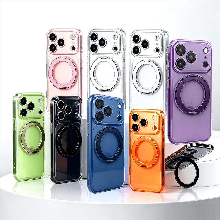 Custodia in silicone con supporto girevole per iPhone 12