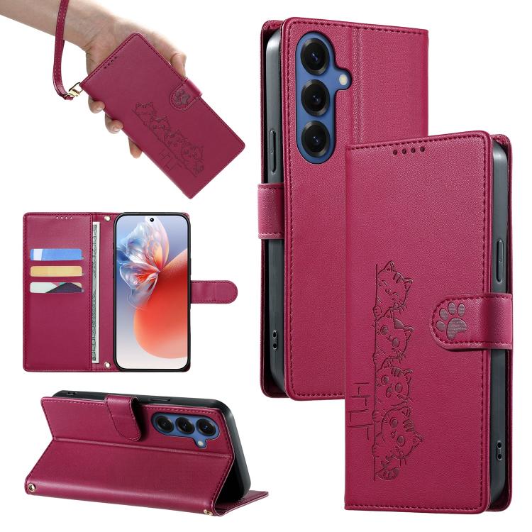 Custodia in ecopelle con chiusura magnetica e cinturino per Galaxy S26 FE, S26+
