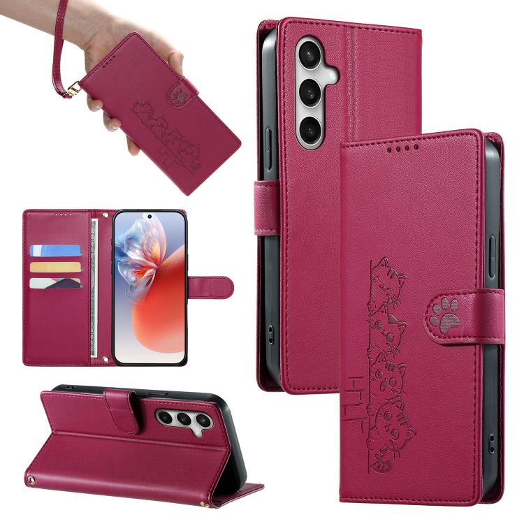 Custodia in ecopelle con chiusura magnetica e cinturino per Galaxy S26, S25 FE