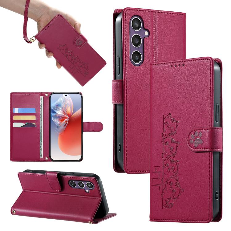 Custodia in ecopelle con chiusura magnetica e cinturino per Galaxy S26, S25 FE