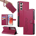Custodia in ecopelle con chiusura magnetica e cinturino per Galaxy S23 FE