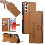 Custodia in ecopelle con chiusura magnetica e cinturino per Galaxy S23 FE