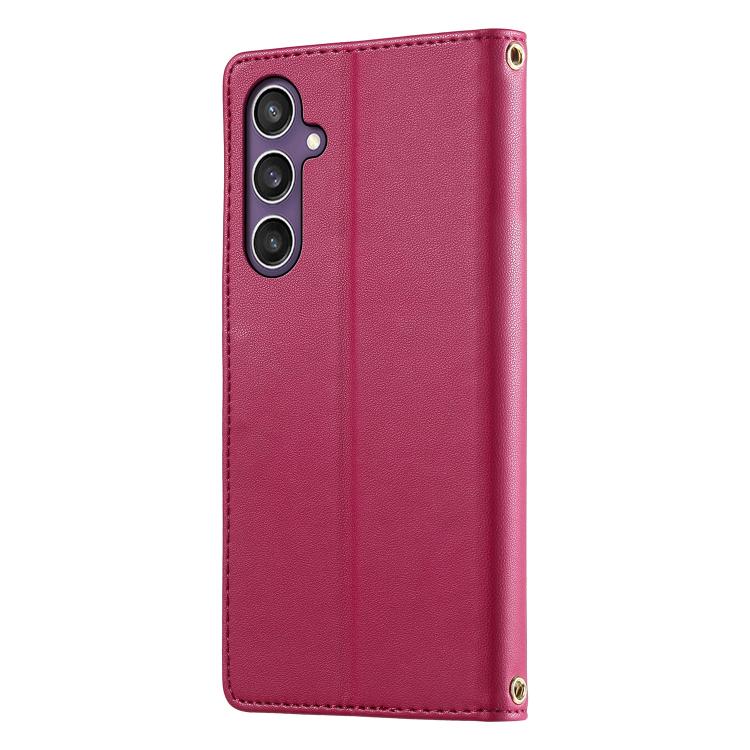 Custodia in ecopelle con chiusura magnetica e cinturino per Galaxy S23 FE