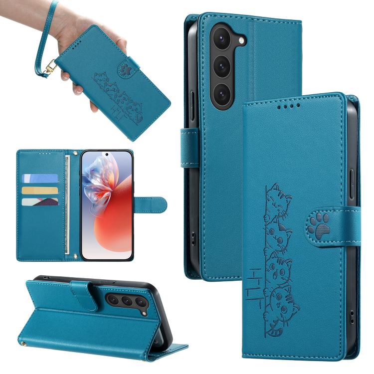 Custodia in ecopelle con chiusura magnetica e cinturino per Galaxy S23 FE
