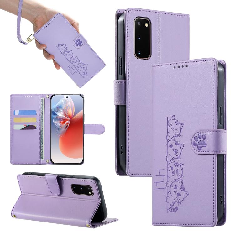 Custodia in ecopelle con chiusura magnetica e cinturino per Galaxy S20 Ultra 5G