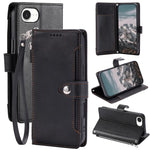Custodia portafoglio in ecopelle con cerniera per iPhone 14 Pro M
