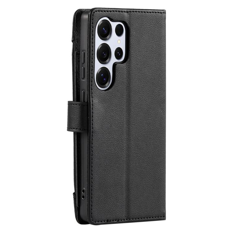 Portafoglio con cerniera e fibbia in ecopelle per Galaxy S25 Ultra, S24 FE e S24