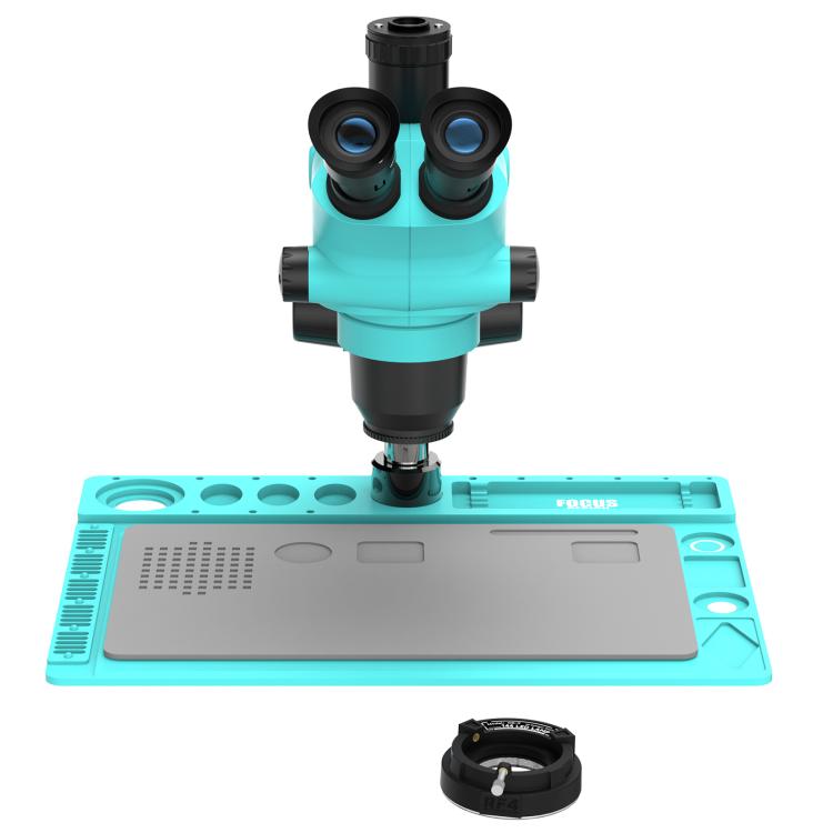 Microscopio stereoscopico trinoculare RF4 RF-6565TVD2 con zoom sincrono 6,5X-65X e base in lega di alluminio., RF-6565TVD2