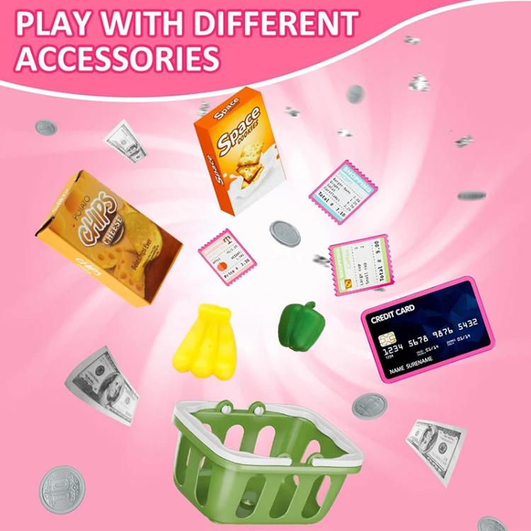 Set gioco bambini con registratore cassa e calcolatrice