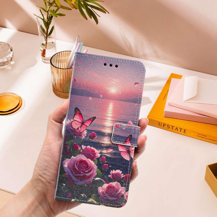 Custodia portafoglio in ecopelle con motivo per iPhone 16 Pro