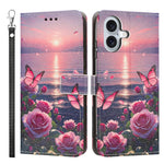 Custodia portafoglio in ecopelle con motivo per iPhone 17