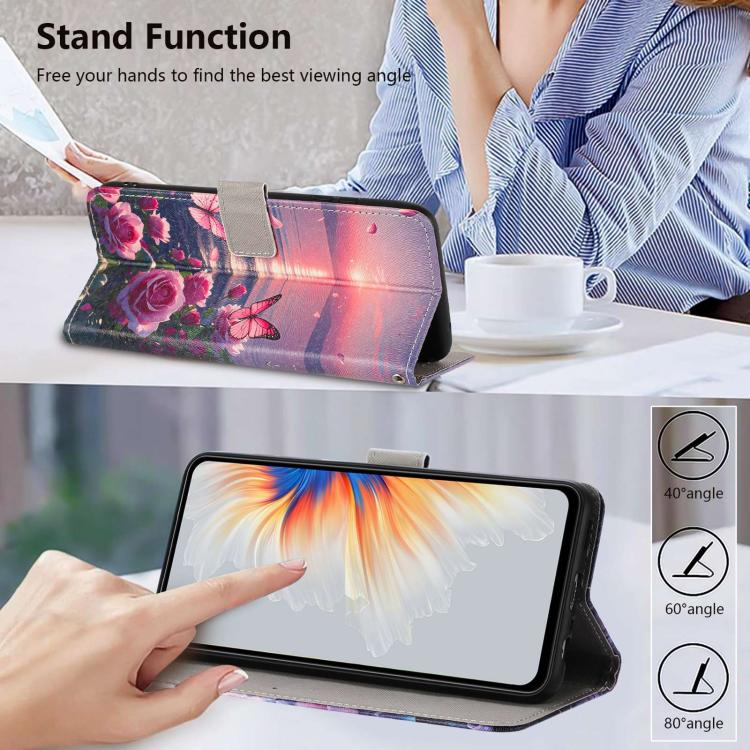 Custodia portafoglio in ecopelle con motivo per iPhone 17