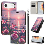 Custodia portafoglio in ecopelle con motivo per iPhone 17