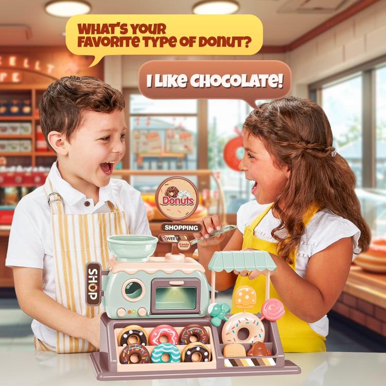 Mini negozio di ciambelle elettrico per bambini