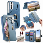 Portafoglio con cerniera e blocco RFID per Galaxy A55 5G, A35 5G e A15