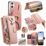 Portafoglio con cerniera, anello e blocco RFID per Galaxy A08 / A07 4G /, A18 /