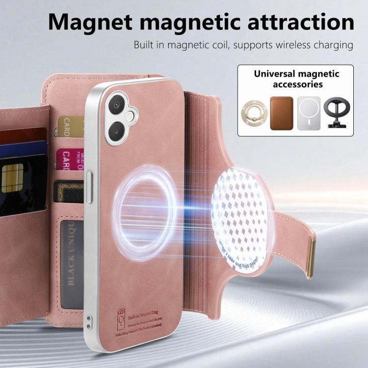 Portafoglio con cerniera, anello e blocco RFID per Galaxy A08 / A07 4G /, A18 /