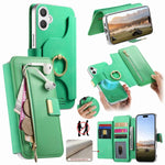 Portafoglio con cerniera, anello e blocco RFID per Galaxy A08 / A07 4G /, A18 /