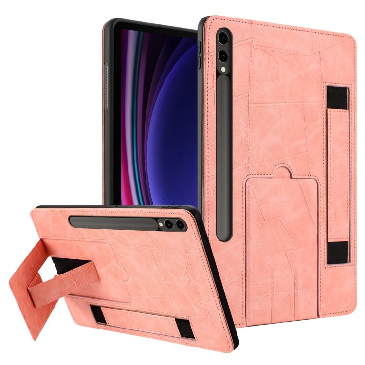 Cinturino da polso retrò in ecopelle con supporto per Galaxy Tab S10 FE+, S10+ /