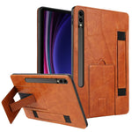Cinturino da polso retrò in ecopelle con supporto per Galaxy Tab S10 FE+, S10+ /