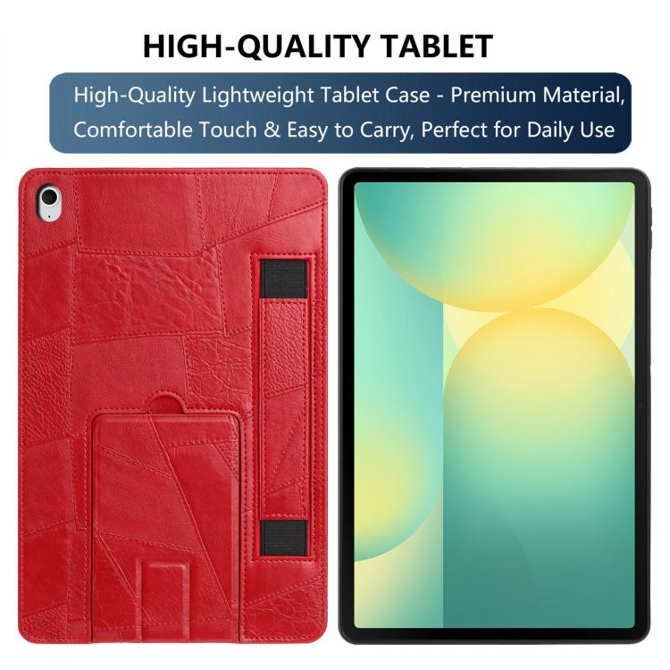 Cinturino da polso retrò in ecopelle con supporto per Galaxy Tab S10 FE+, S10+ /