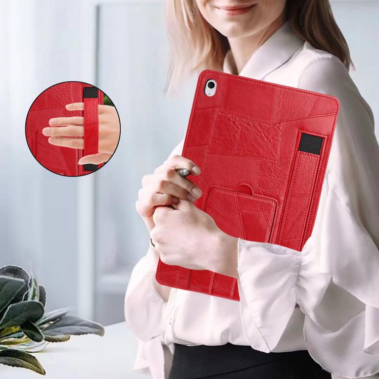 Cinturino da polso retrò in ecopelle con supporto per Galaxy Tab S10 FE+, S10+ /