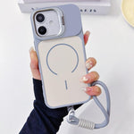Custodia magnetica sottile con cordino per iPhone 17 Pro Max