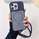 Custodia magnetica sottile con cordino per iPhone 17 Pro Max