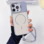 Custodia magnetica sottile con cordino per iPhone 17 Pro Max