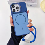 Custodia magnetica sottile con cordino per iPhone 17 Pro Max