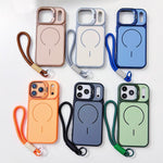 Custodia magnetica sottile con cordino per iPhone 17 Pro Max