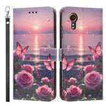 Custodia in ecopelle con motivo dipinto e cinturino per Galaxy Xcover7