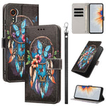 Custodia in ecopelle con motivo dipinto e cinturino per Galaxy Xcover7