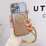 Custodia magnetica spazzolata per iPhone 16 Pro Max