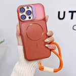 Custodia magnetica spazzolata per iPhone 16 Pro Max