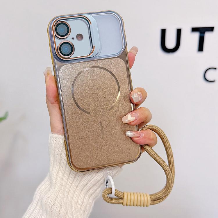 Custodia magnetica spazzolata per iPhone 15 Pro, 15 Pro Max e 16