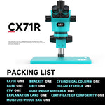 Microscopio stereoscopico trinoculare RF4 RF-CX71R 6.5-65X dal design ergonomico con ampia base in lega di alluminio., RF-CX71R