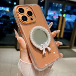 Custodia antiurto con specchio per iPhone 16 Pro